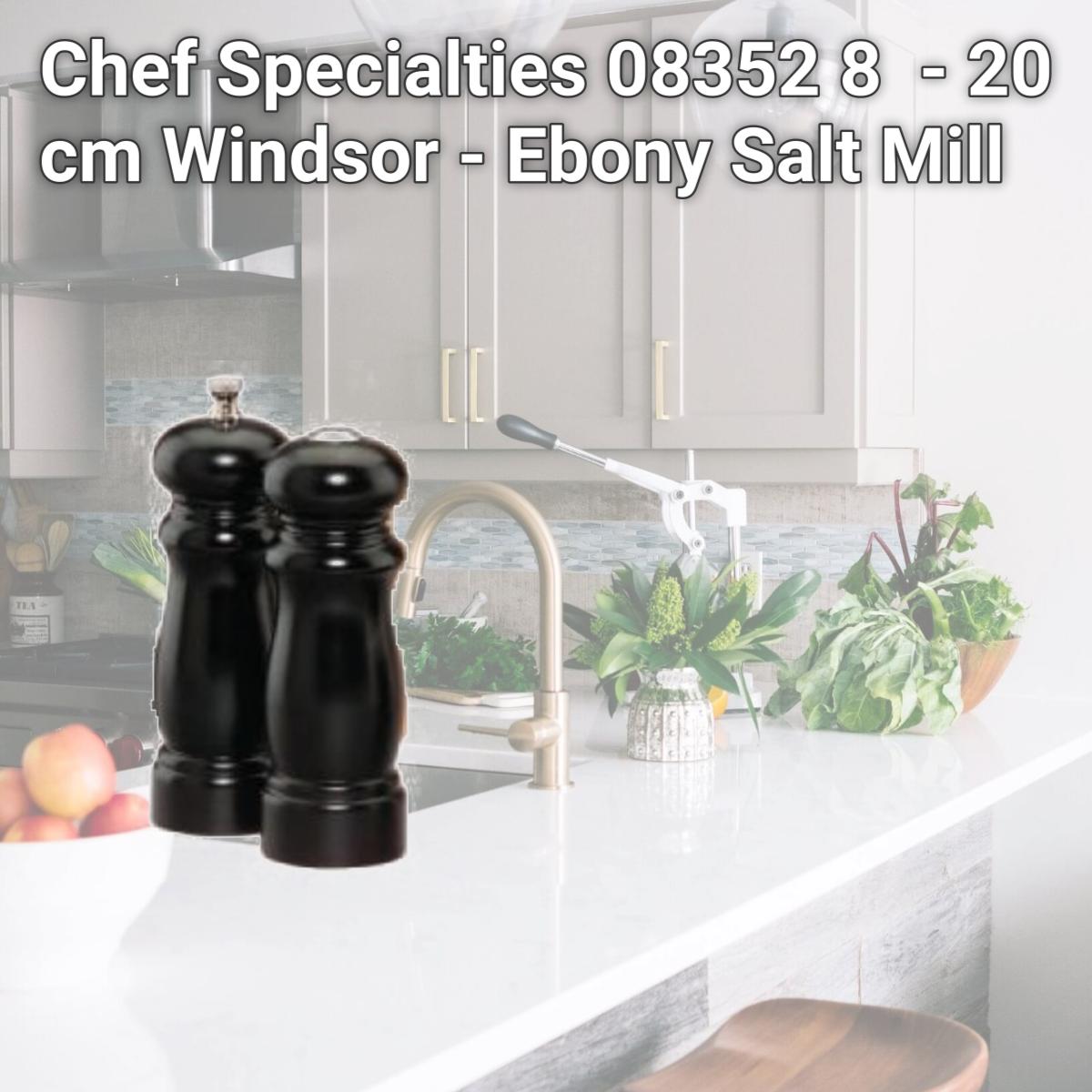 Picture of Chef Specialties 08352 8  - 20 cm Windsor - Ebony Salt Mill