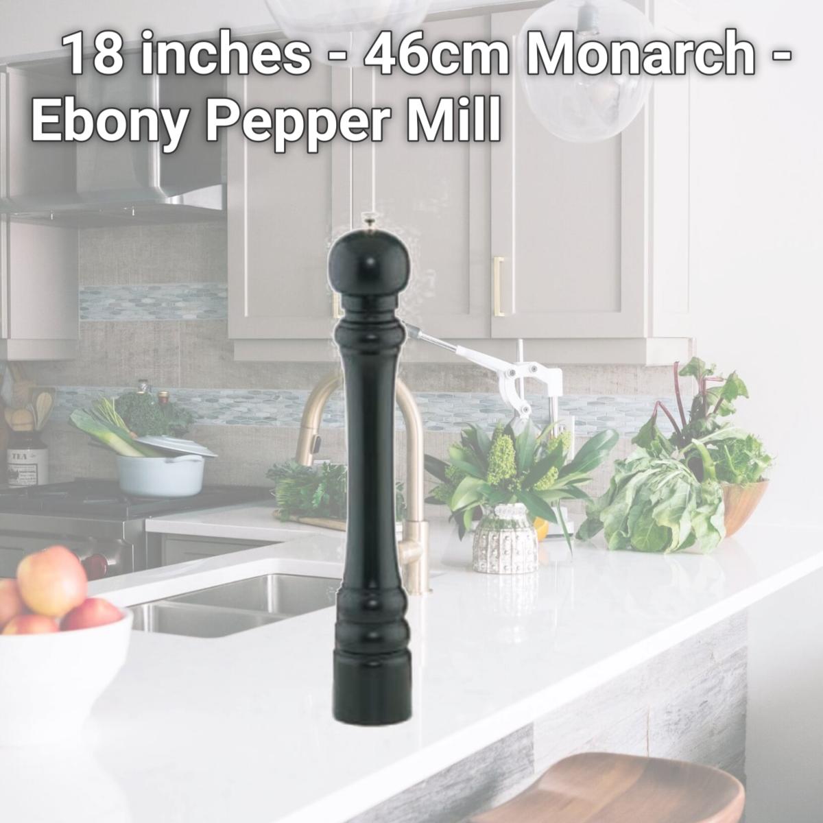 Picture of Chef Specialties 18151 18 inches - 46cm Monarch - Ebony Pepper Mill