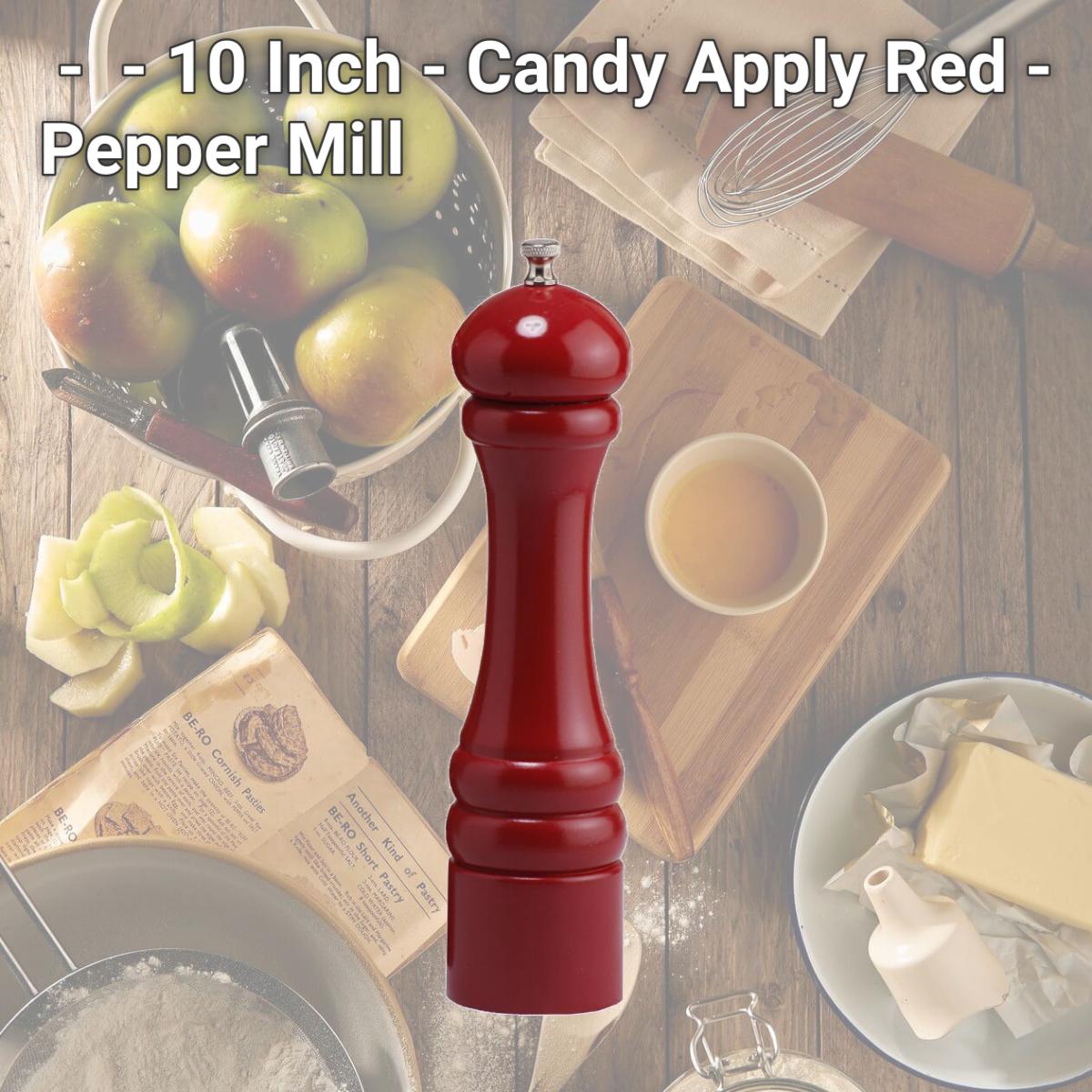 Picture of Chef Specialties - 10651 - 10 Inch - Candy Apply Red - Pepper Mill