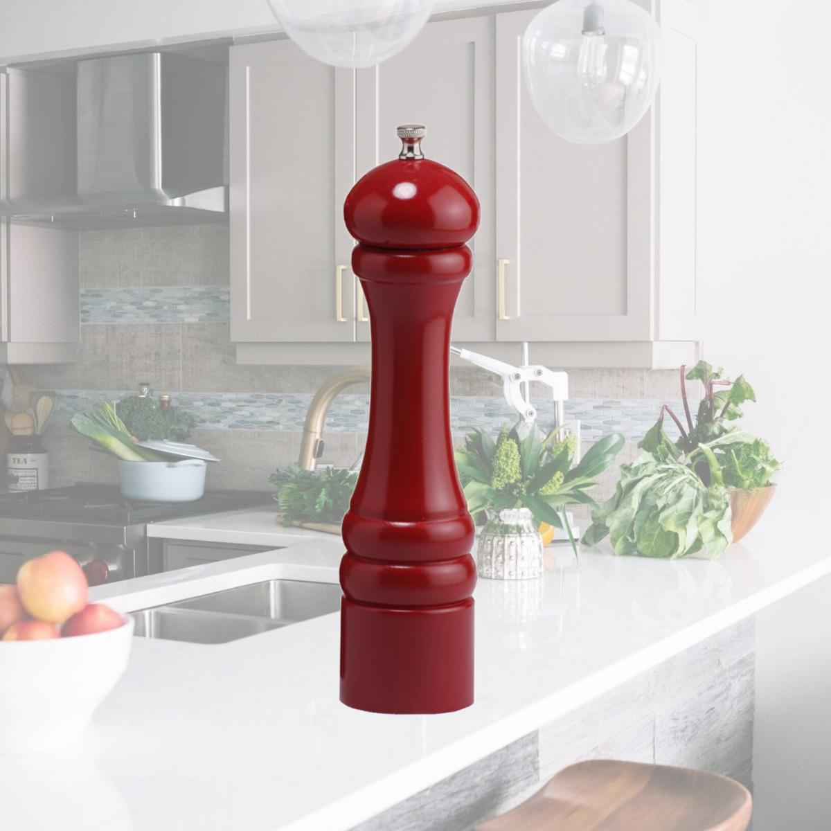 Picture of Chef Specialties - 10651 - 10 Inch - Candy Apply Red - Pepper Mill
