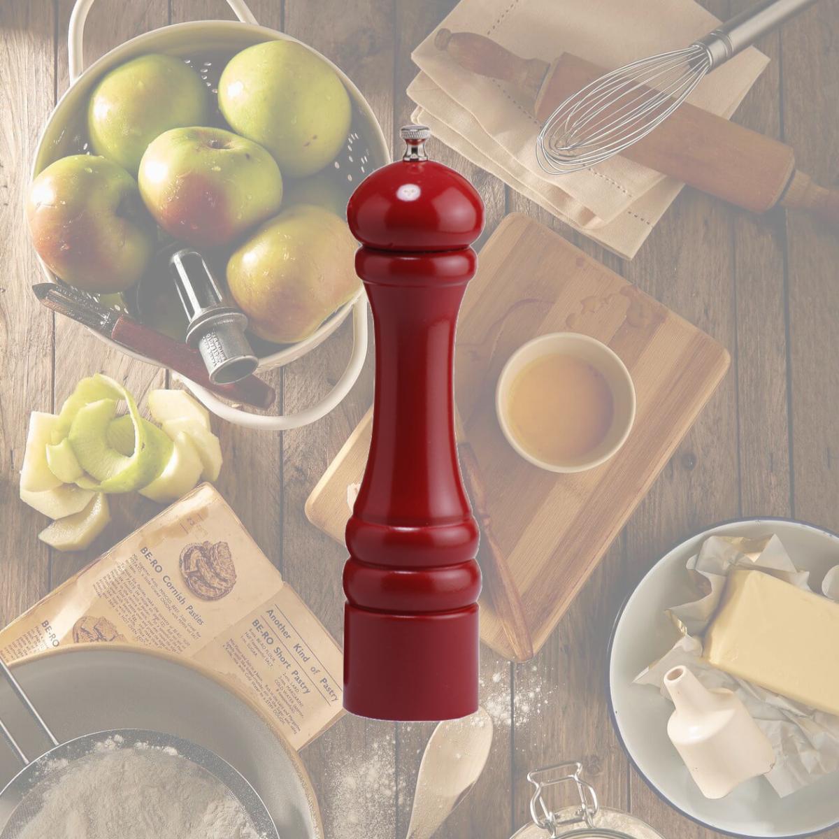 Picture of Chef Specialties - 10652 - Salt Mill - 10 Inch - Candy Apple Red