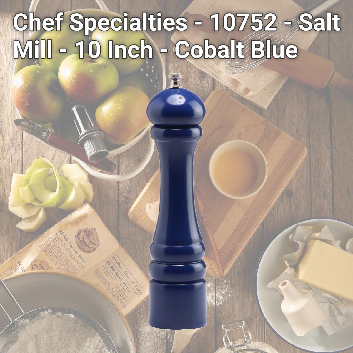 Picture of Chef Specialties - 10752 - Salt Mill - 10 Inch - Cobalt Blue