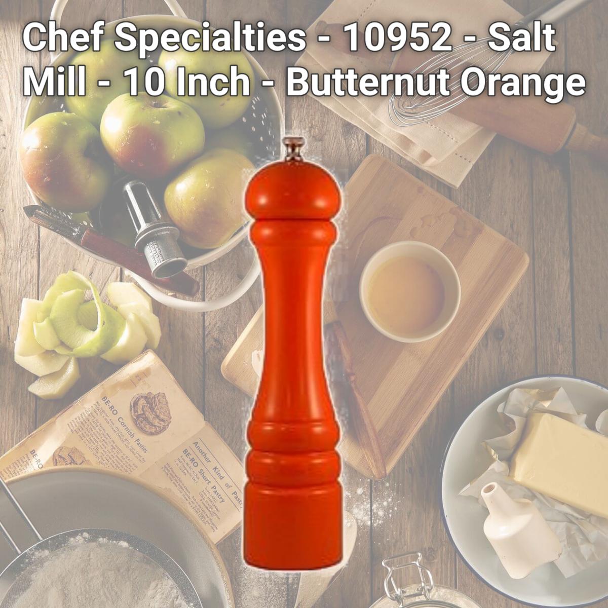 Picture of Chef Specialties - 10952 - Salt Mill - 10 Inch - Butternut Orange