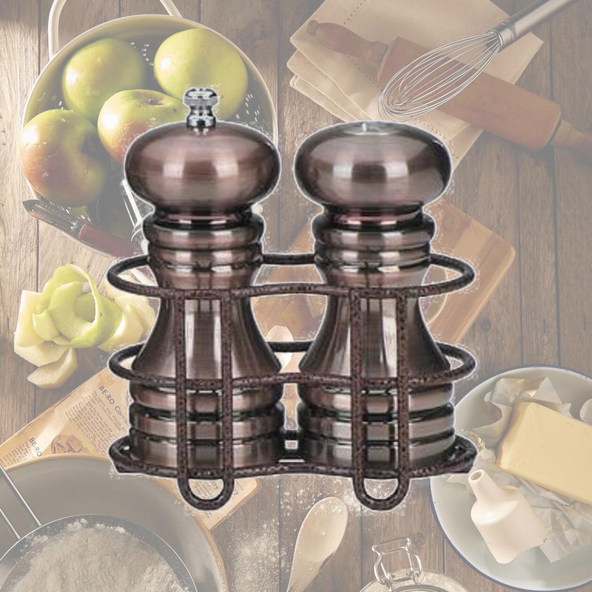 Picture of Chef Specialties - 90055 - 5.88 Inch - Burnished Set With Holder
