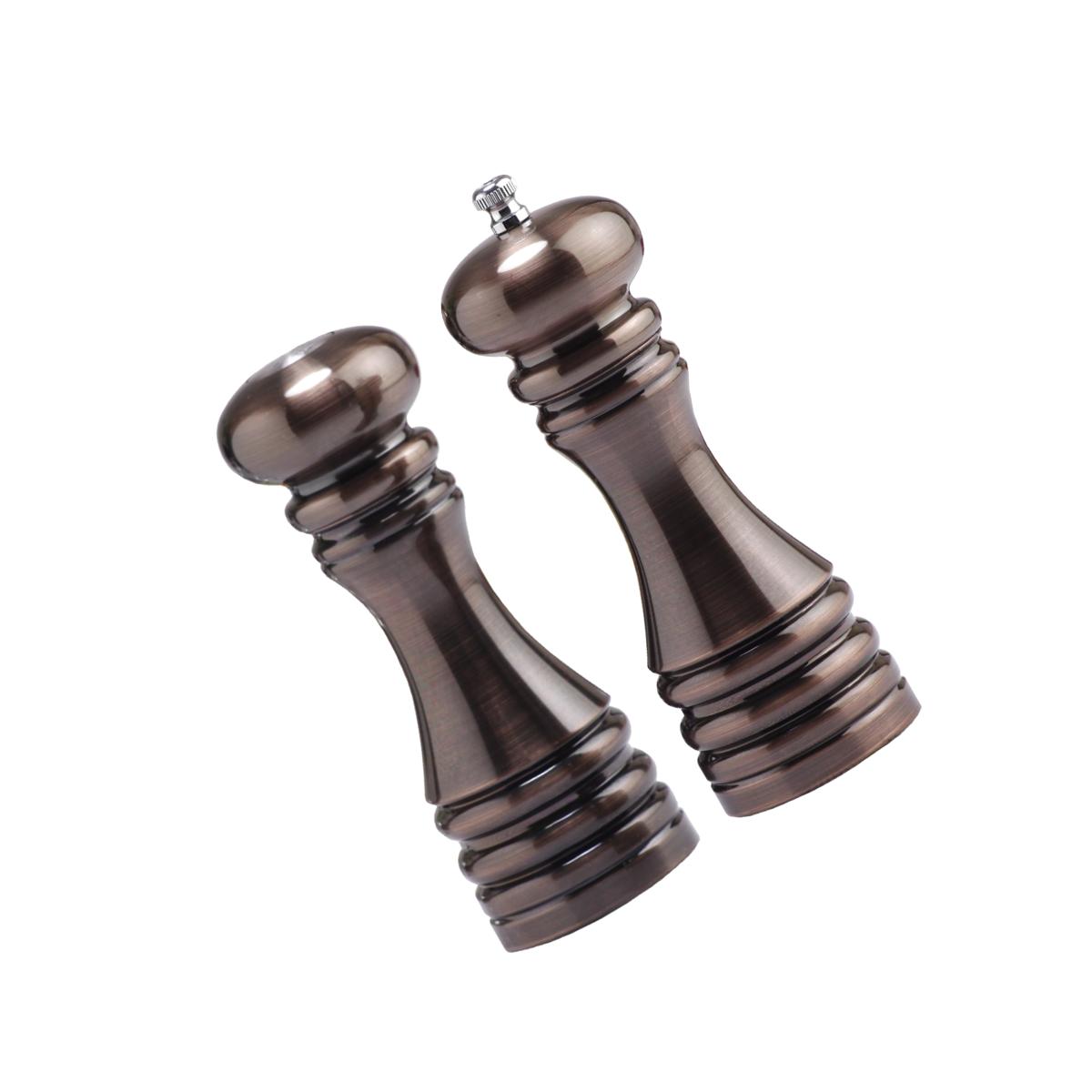 Picture of Chef Specialties - 90070 - 7 Inch - Burnished Pepper Mill And Salt Shaker Set