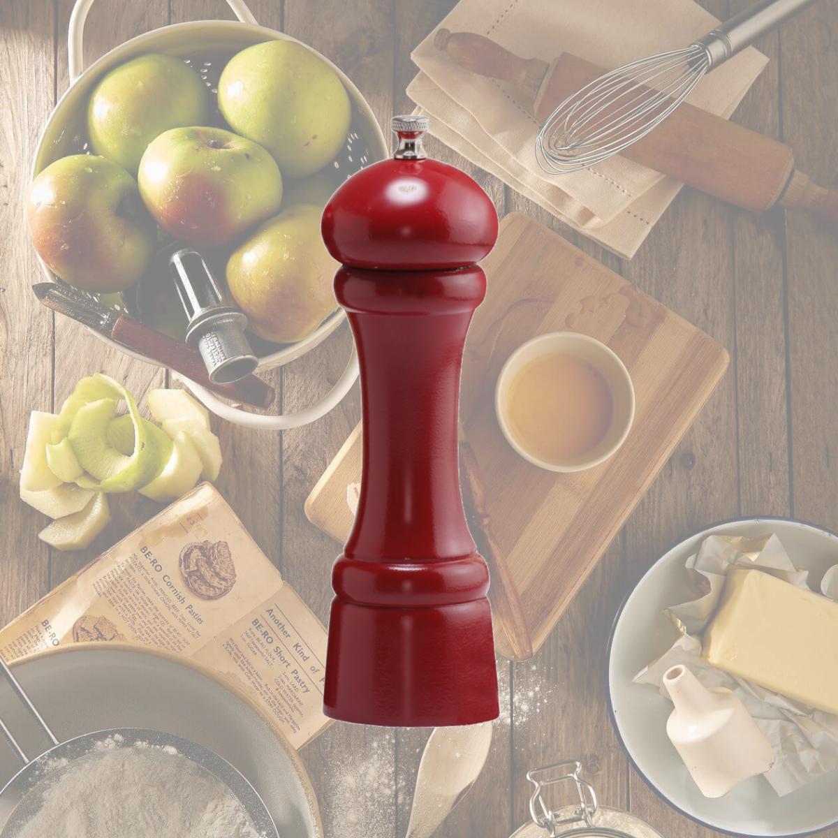 Picture of Chef Specialties 08652 8 in. Candy Apple Red Salt Mill