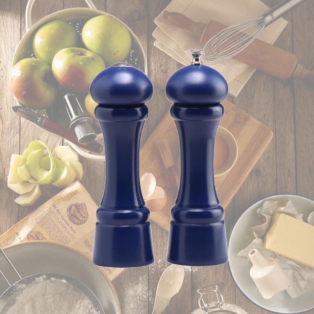 Picture of Chef Specialties 08700 8 in. Cobalt Blue Pepper Mill and Salt Shaker Set