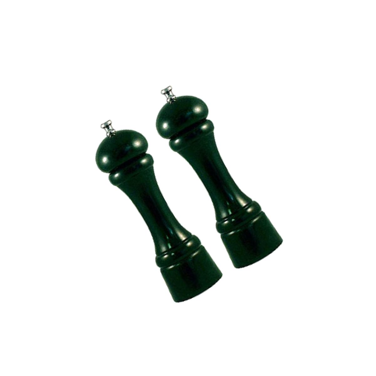 Picture of Chef Specialties 08802 8 in. Forest Green Pepper Mill and Salt Mill Set