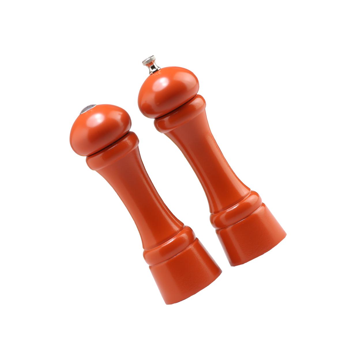 Picture of Chef Specialties 08900 8 in. Butternut Orange Pepper Mill and Salt Shaker Set
