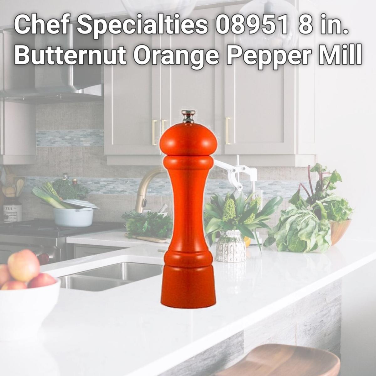 Picture of Chef Specialties 08951 8 in. Butternut Orange Pepper Mill