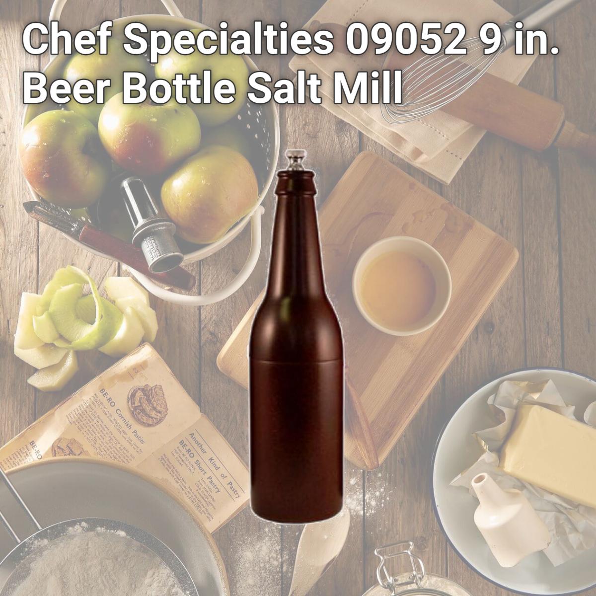 Picture of Chef Specialties 09052 9 in. Beer Bottle Salt Mill