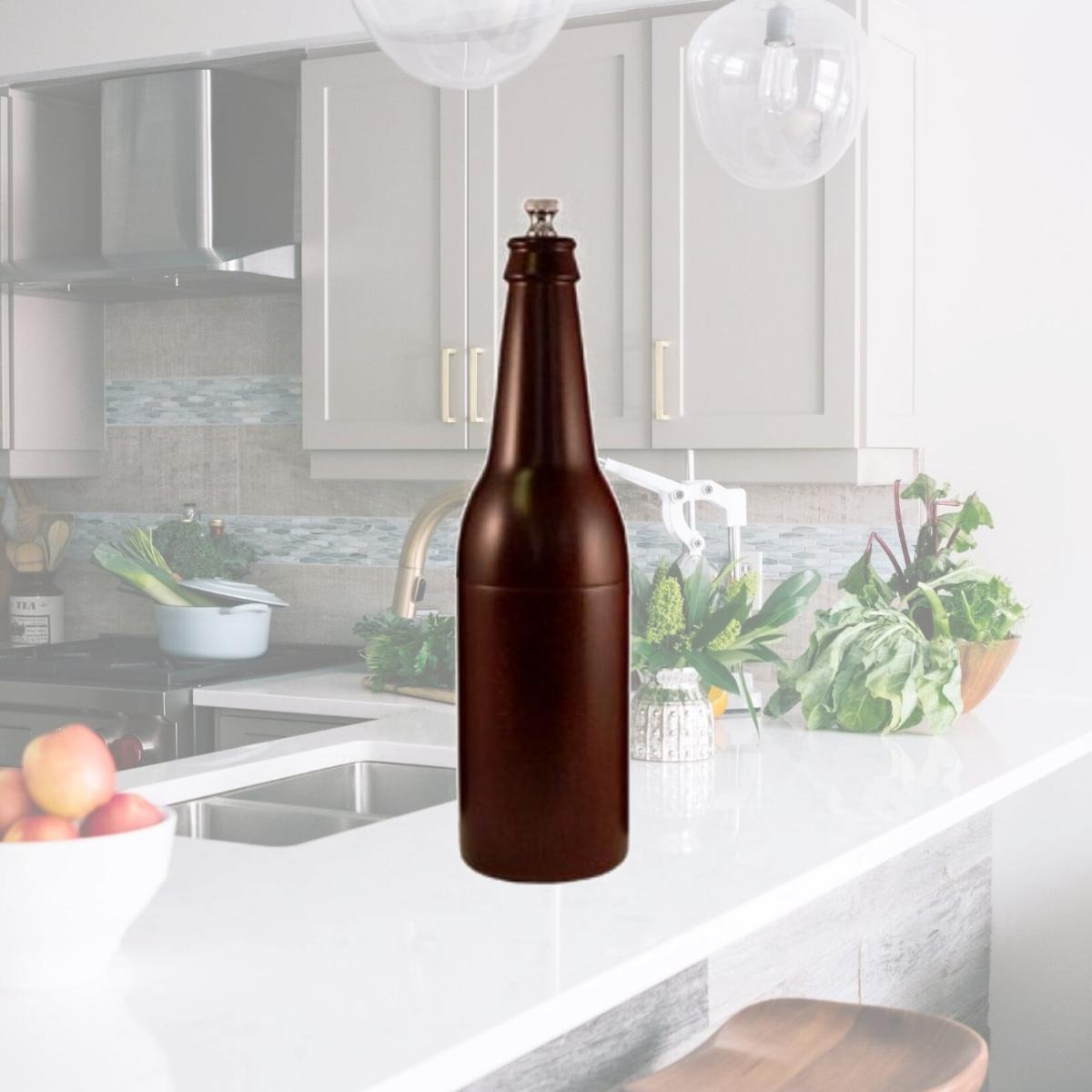 Picture of Chef Specialties 09052 9 in. Beer Bottle Salt Mill
