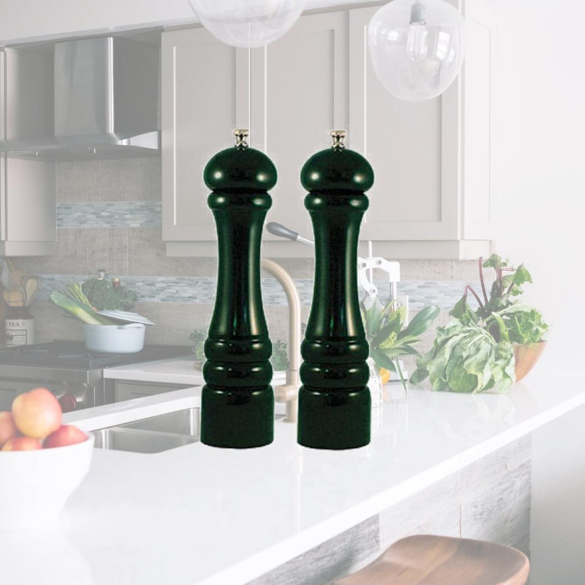 Picture of Chef Specialties 10802 10 in. Forest Green Mill and Salt Mill Set