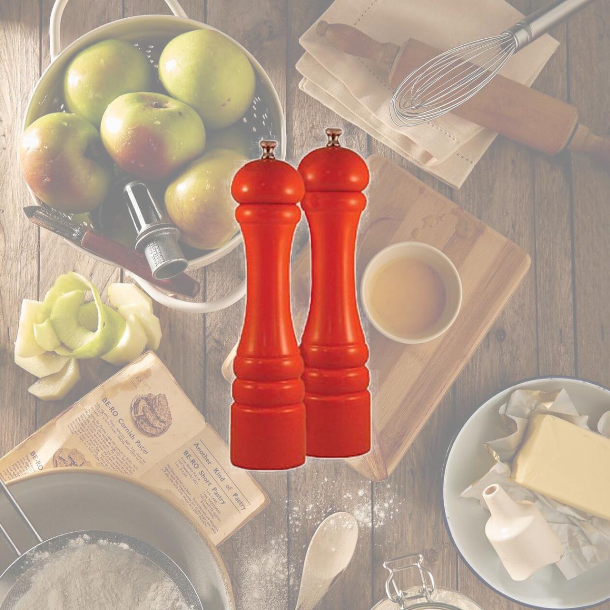 Picture of Chef Specialties 10902 10 in. Butternut Orange Mill and Salt Mill Set