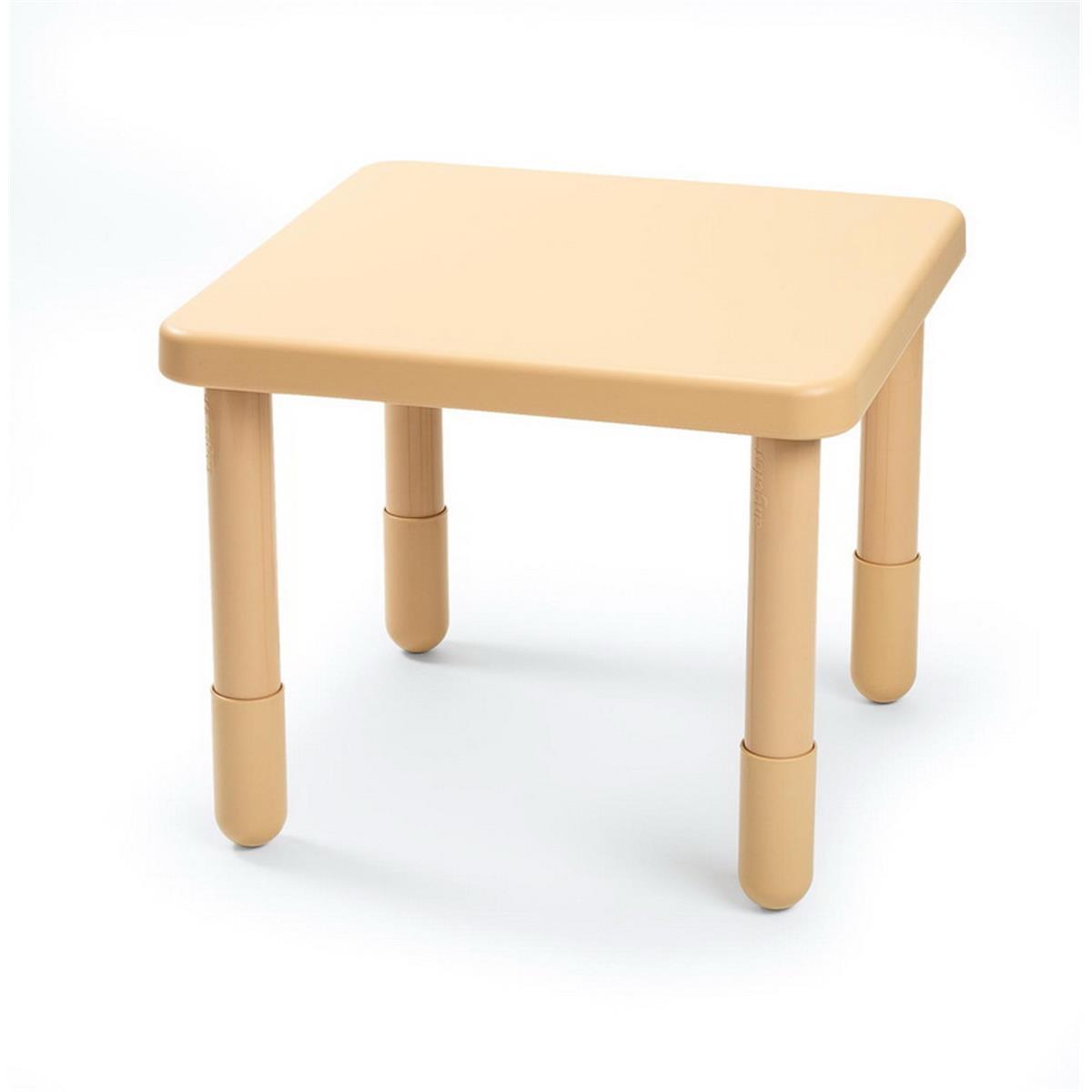 Ab700nt20 28 X 28 X 20 In. Value Square Table With Legs, Natural Tan