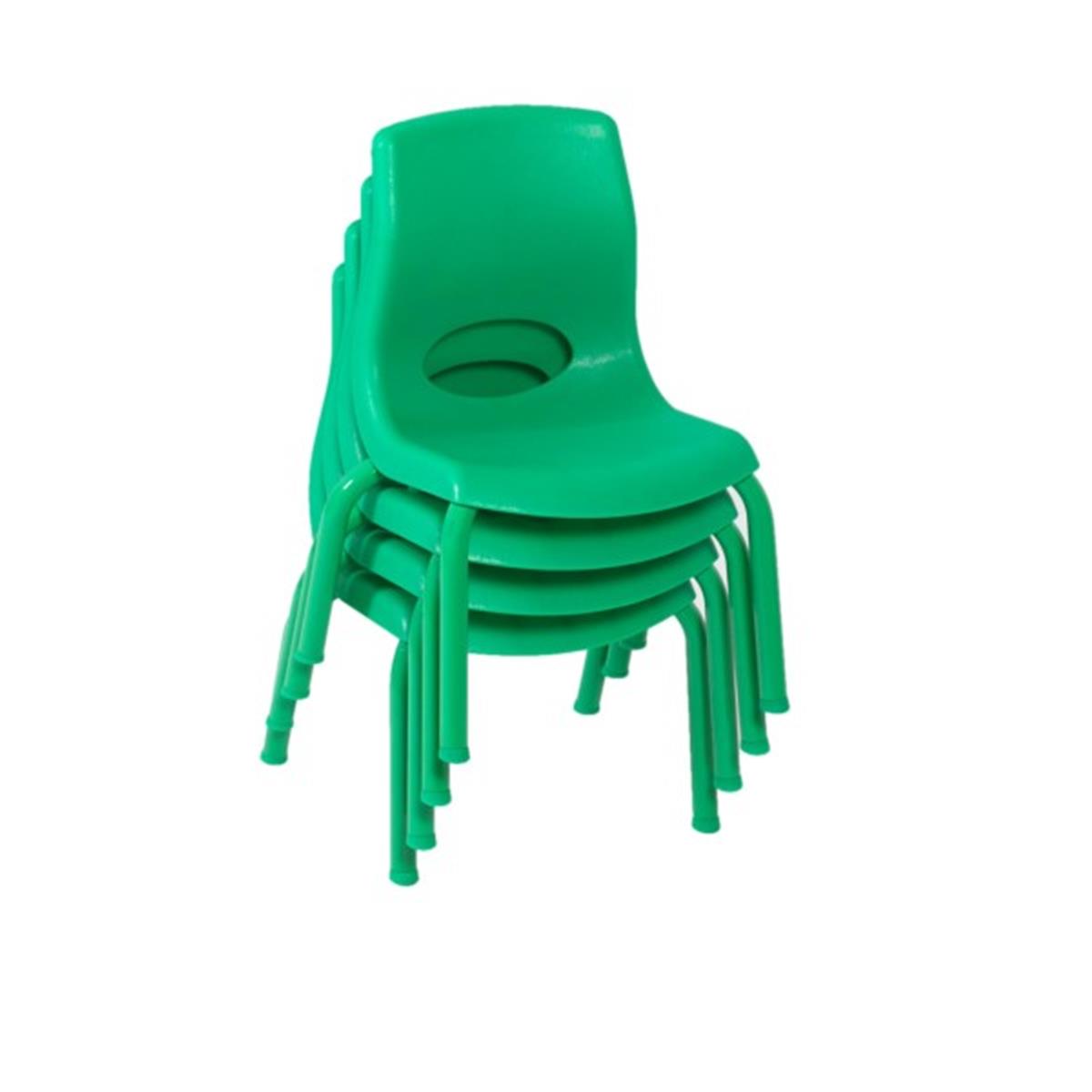 Ab8008pg4 8 In. Myposture Chair, Green - Pack Of 4