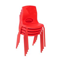 Ab8014pr4 14 In. Myposture Chair, Red - Pack Of 4