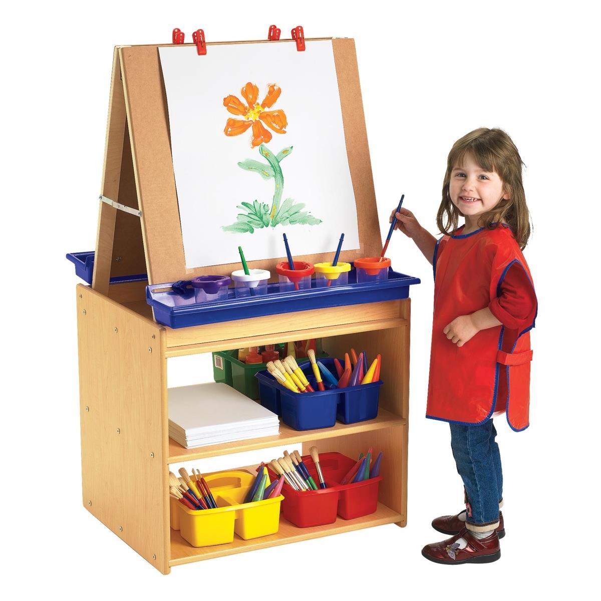 Angeles Ang7157 Value Line 2-station Art Center - Uv Finish, Maple - 46 X 20 X 24 In.