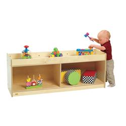 Angeles Ang9177 Value Line Birch Toddler Storage With Mirror Back - Uv Finish - 18 X 15 X 48 In.
