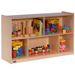 Angeles Ang1007 Brich 30 In. Single Toy & Block Mobile Storage - Uv Finish