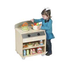 Angeles Ang1824 Contemporary Toddler Stove - Natural - 19 X 14 X 24 In.