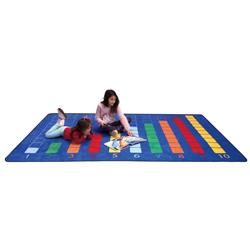 Cpr3007 Counting Color Grid Rectangle Carpet Small