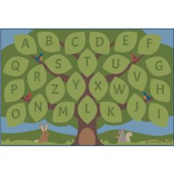 Cpr3039 Alphabet Seating Tree Rectangle Carpet - Small
