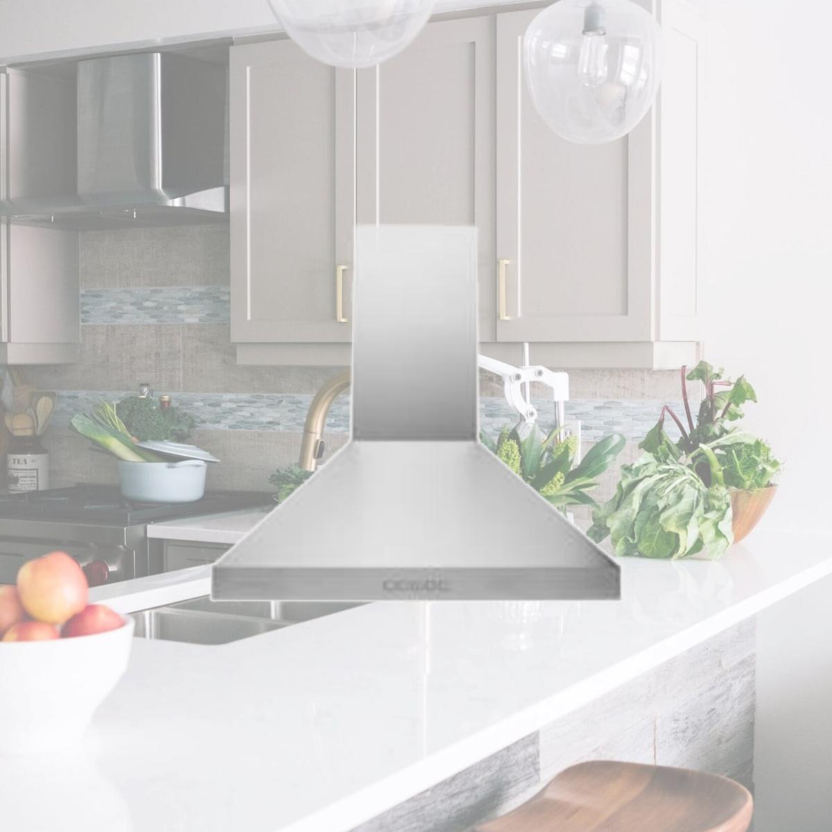 Picture of Hauslane WM-530SS-30P 30 in. Convertible Wall-Mounted Range Hood, Stainless Steel