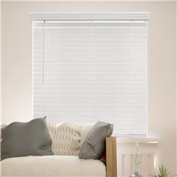 Cfw-cw-5272 Cordless Faux Wood Blinds, Chelsea White - 52 X 72 In.