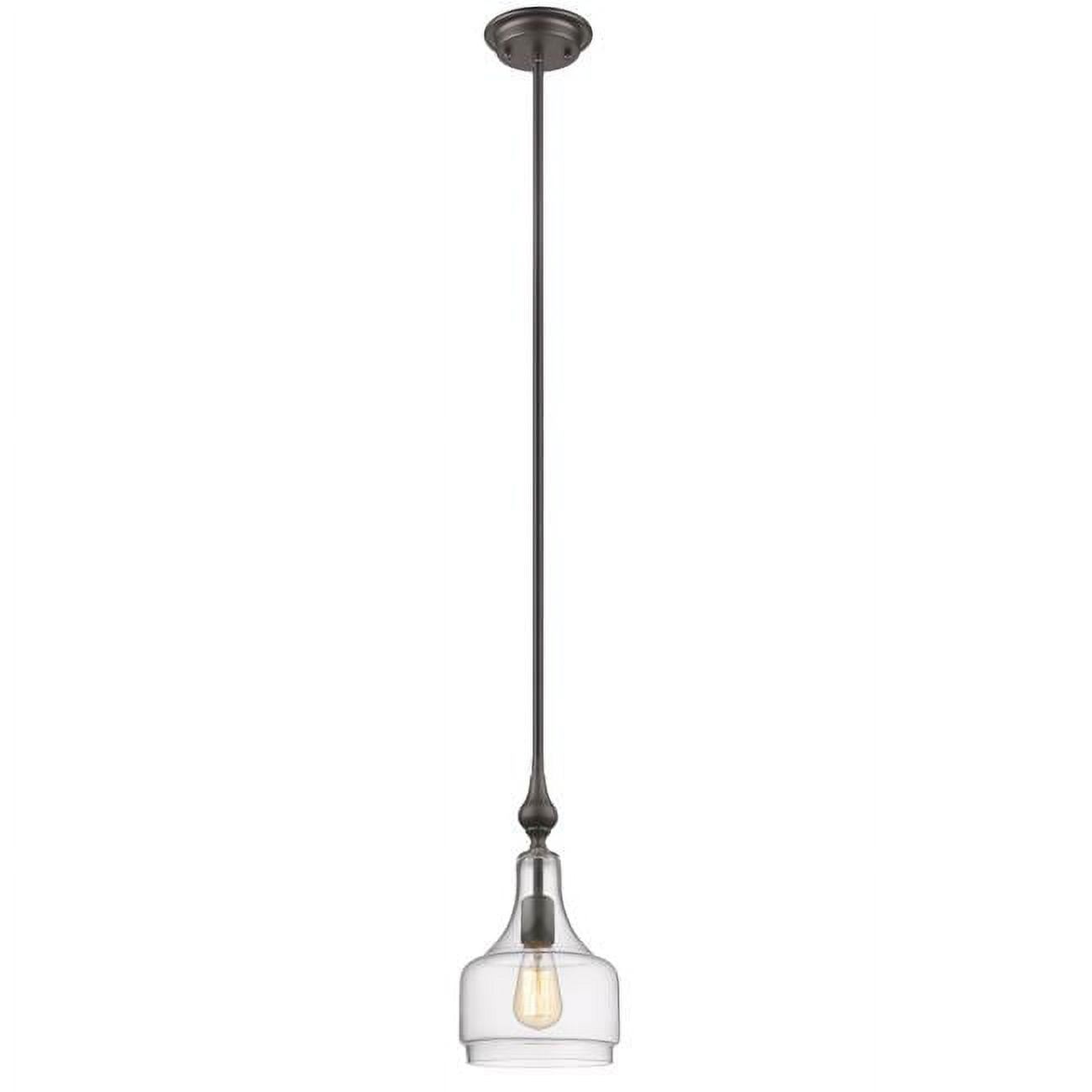 Ch2s007rb08-dp1 Layla Transitional 1 Light Rubbed Bronze Ceiling Mini Pendant - 8 In.