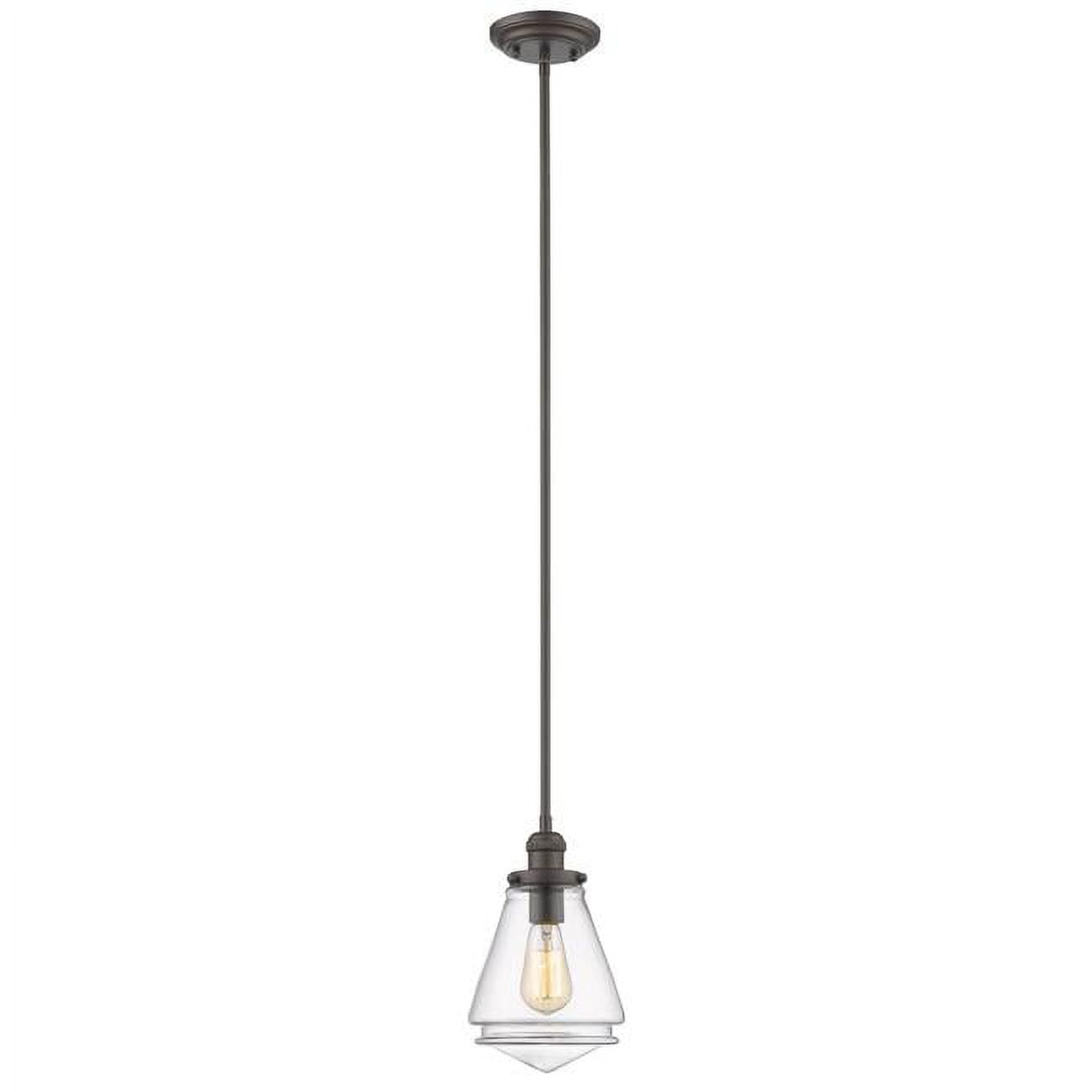 Ch2s177rb07-dp1 Gabriella Transitional 1 Light Rubbed Bronze Ceiling Mini Pendant - 7 In.