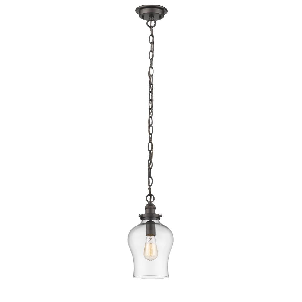 Ch2s178rb08-dp1 Skylar Transitional 1 Light Rubbed Bronze Ceiling Mini Pendant - 8 In.