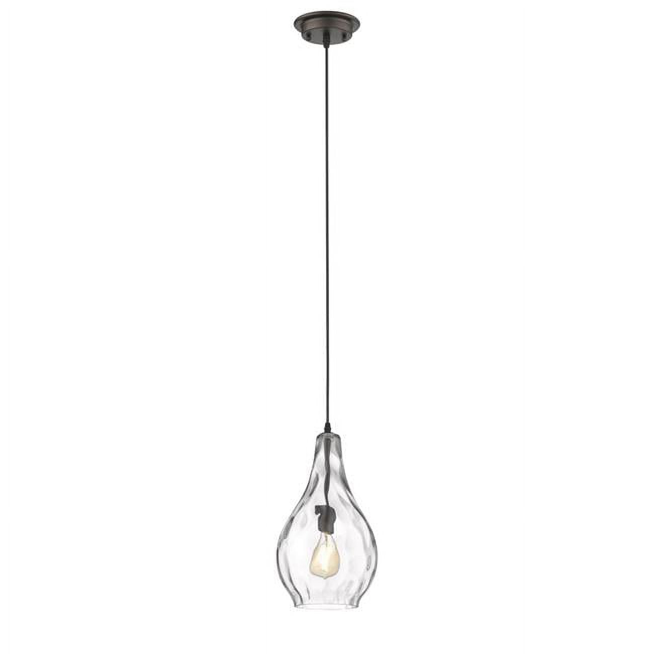 Ch2s103rb09-dp1 Brooklynn Transitional 1 Light Rubbed Bronze Ceiling Mini Pendant - 9 In.