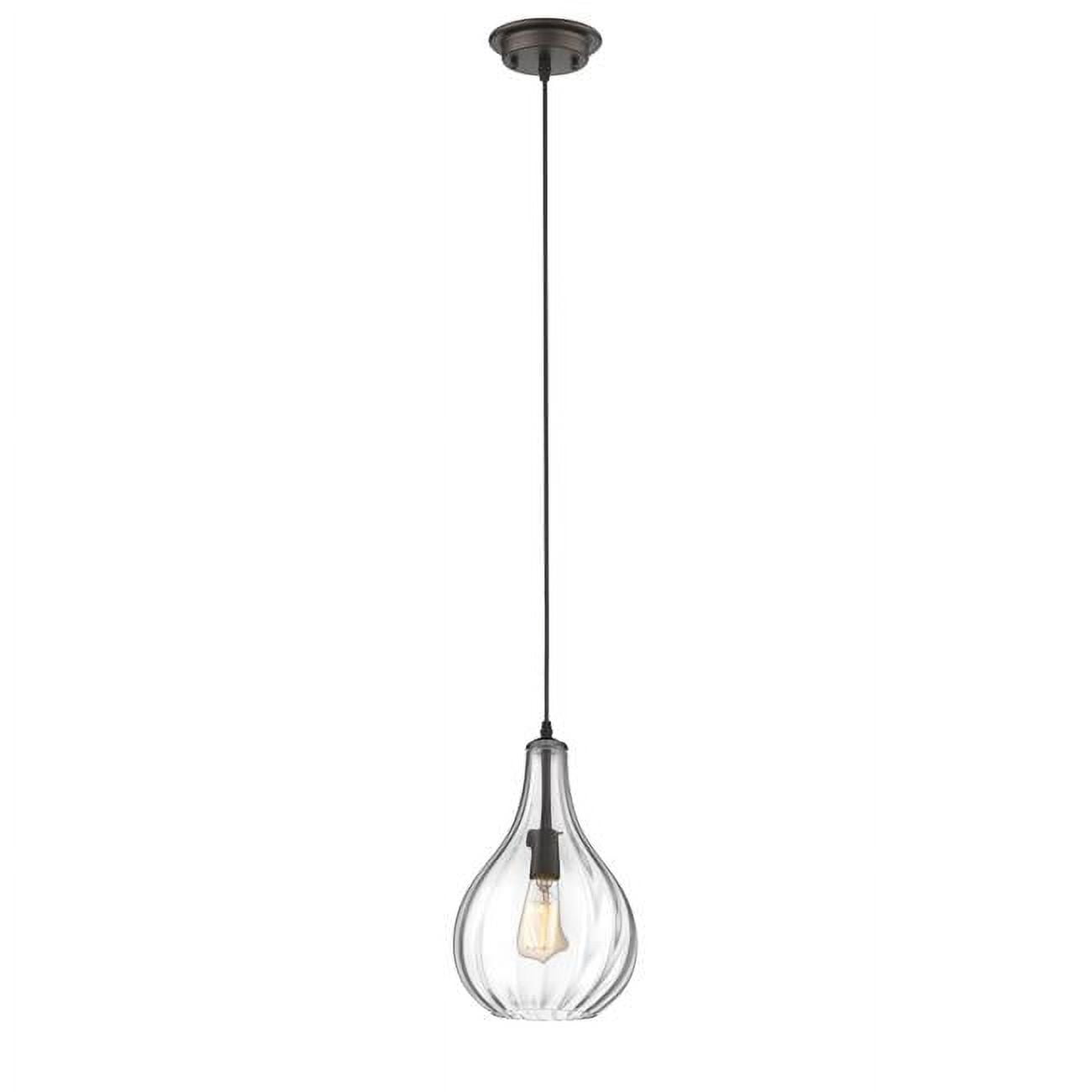 Ch2s107rb09-dp1 Savannah Transitional 1 Light Rubbed Bronze Ceiling Mini Pendant - 9 In.