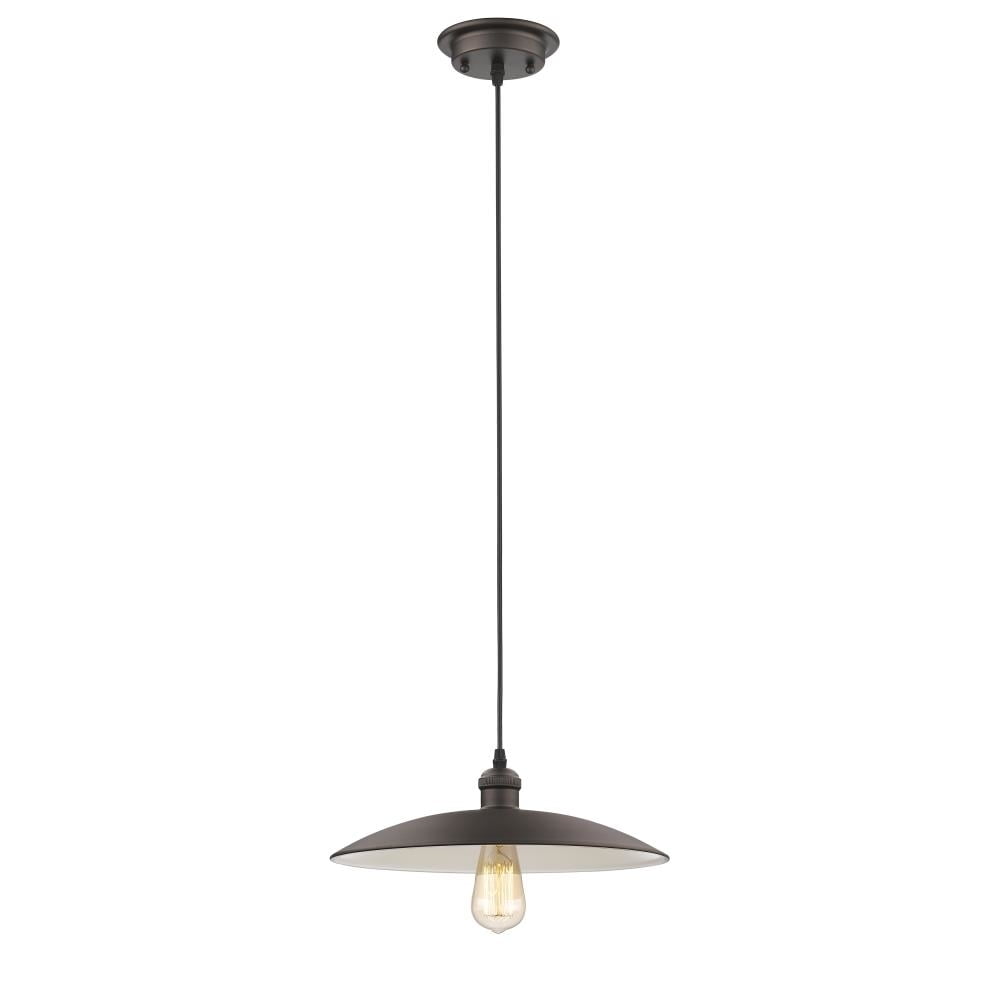 Ch2d080rb14-dp1 Ironclad Industrial-style 1 Light Rubbed Bronze Ceiling Mini Pendant - 14 In.