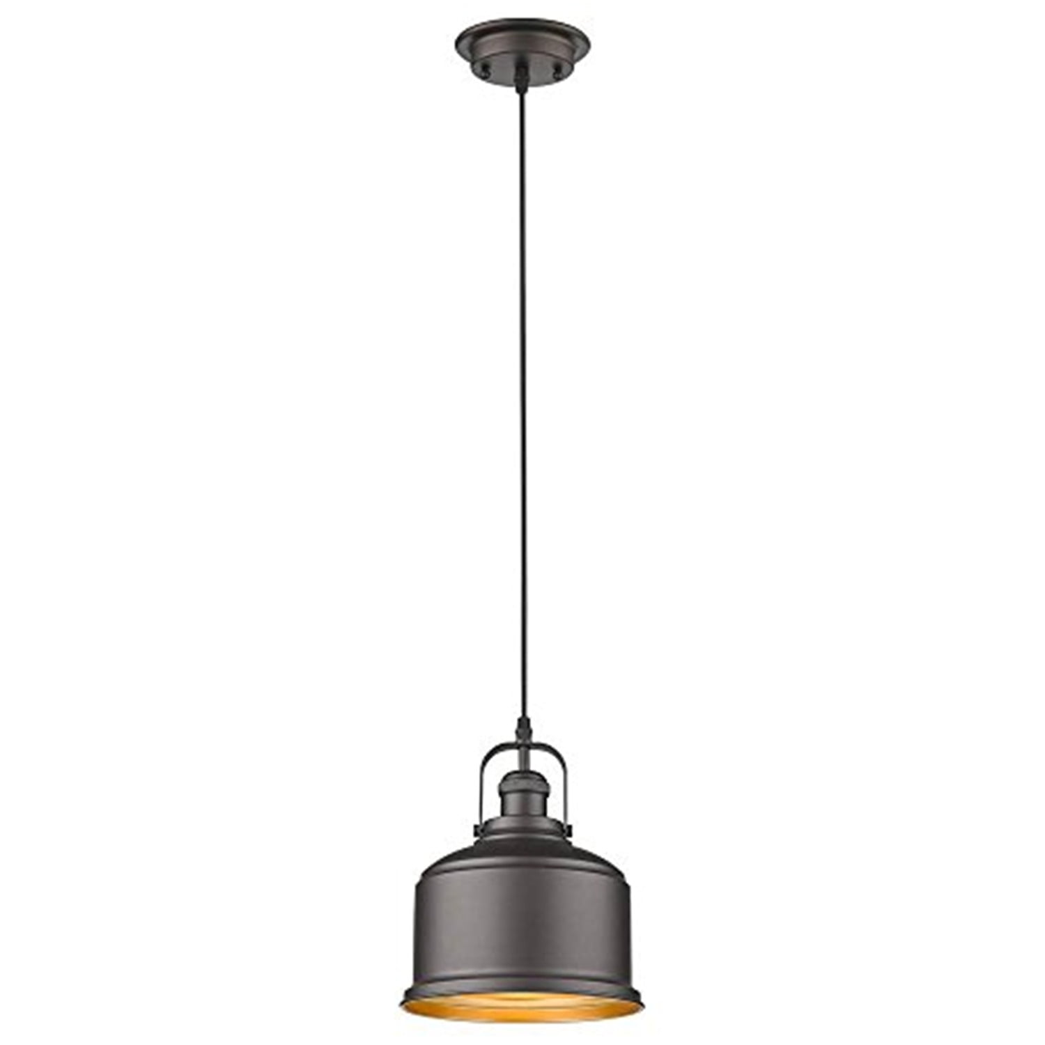 Ch2d087rb08-dp1 Ironclad Industrial-style 1 Light Rubbed Bronze Ceiling Mini Pendant - 8 In.