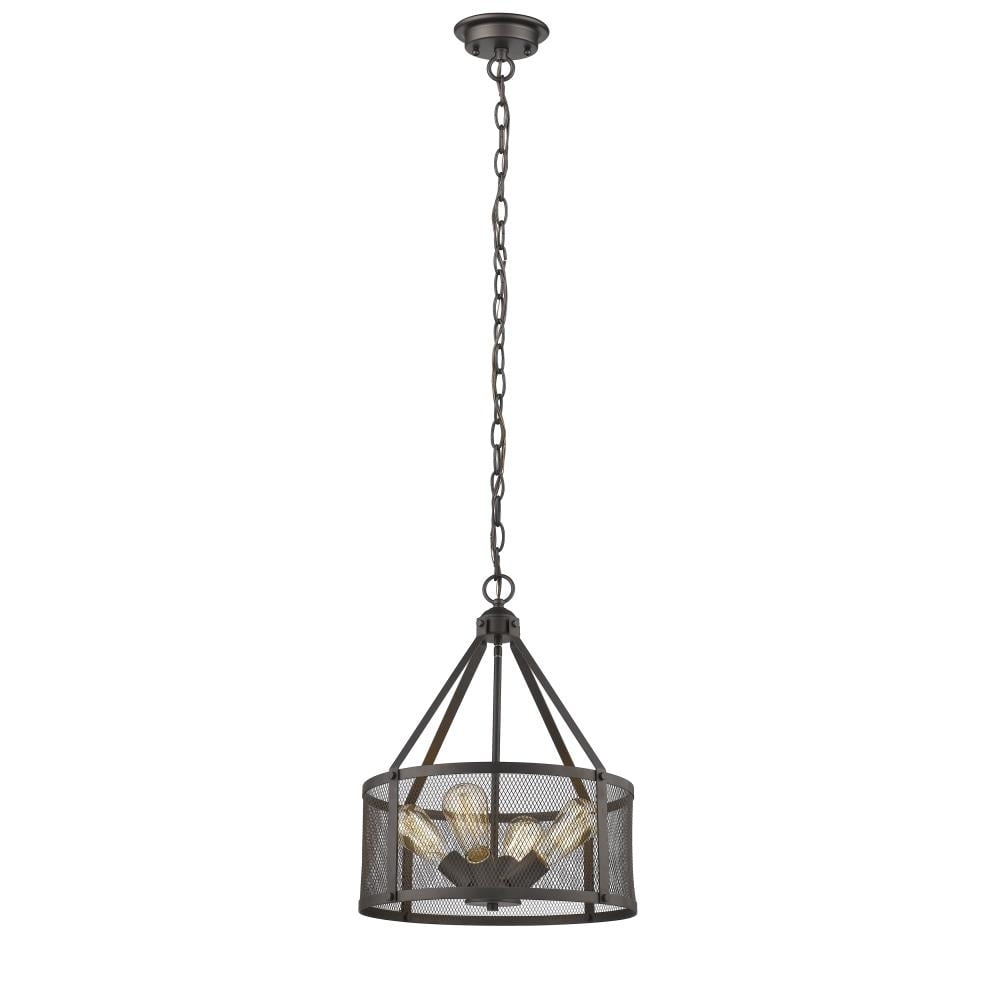 Ch2d100rb16-up4 Ironclad Industrial-style 4 Light Rubbed Bronze Ceiling Pendant - 16 In.