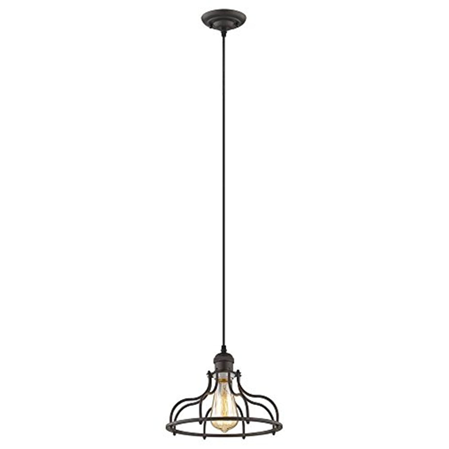 Ch2d004rb10-dp1 Jaxon Industrial-style 1 Light Rubbed Bronze Ceiling Mini Pendant - 10 In.