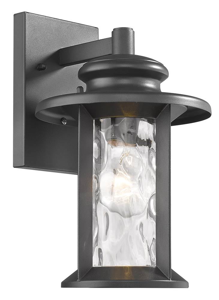 Ch2s074bk12-od1 Owen Transitional 1 Light Textured Black Outdoor Wall Sconce - 12 In.