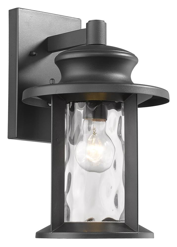 Ch2s074bk14-od1 Owen Transitional 1 Light Textured Black Outdoor Wall Sconce - 14 In.