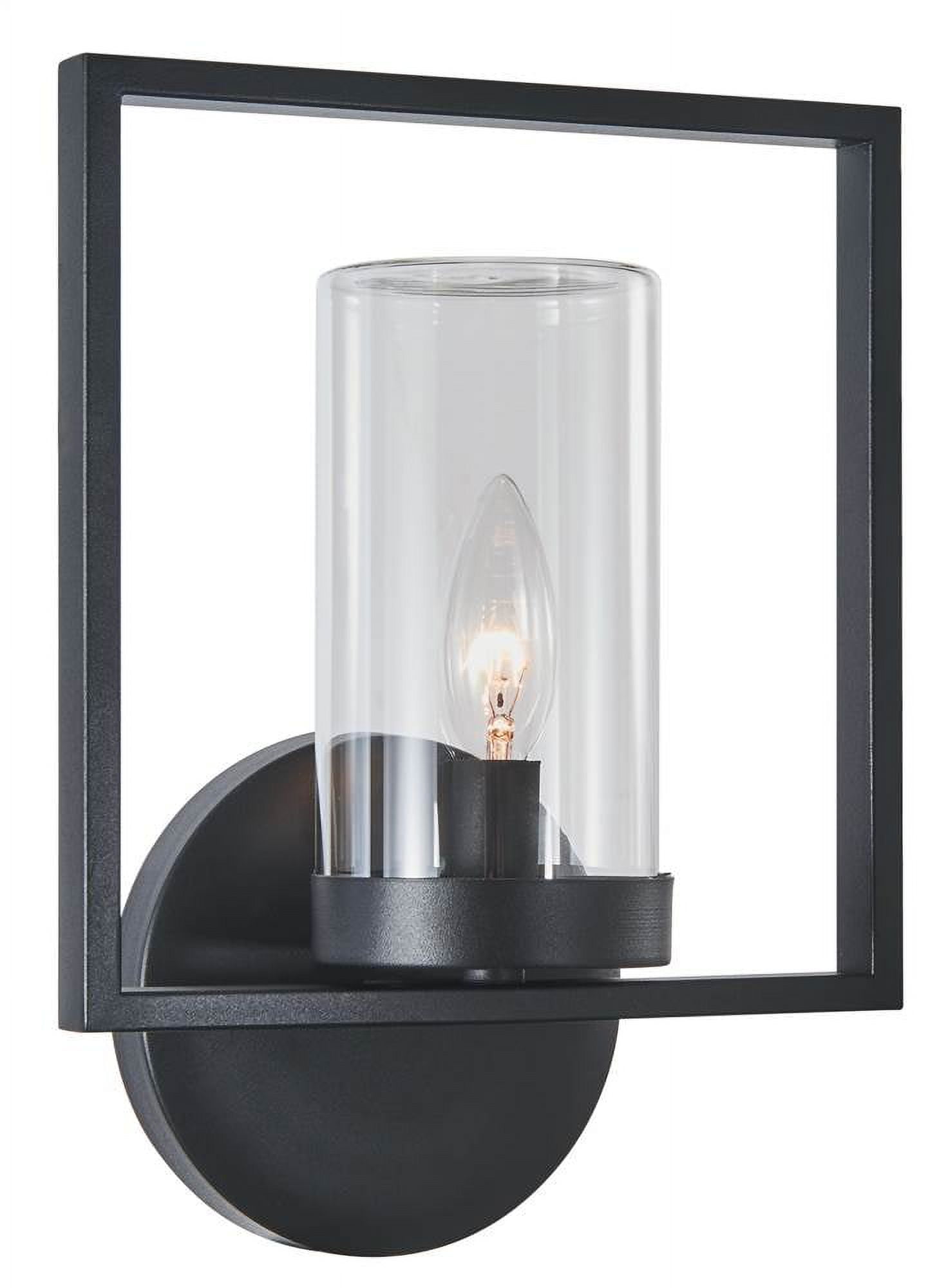 Ch2s076bk13-od1 Daniel Transitional 1 Light Textured Black Outdoor & Indoor Wall Sconce - 13 In.