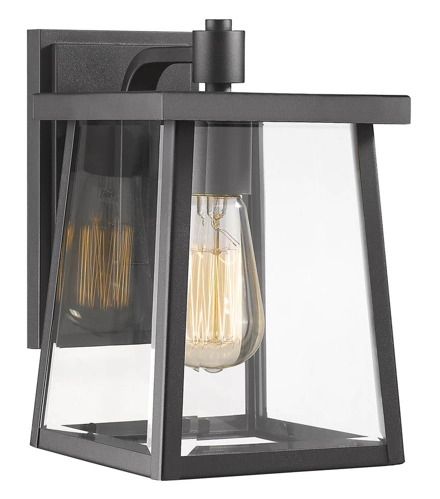 Ch2s079bk10-od1 Gabriel Transitional 1 Light Textured Black Outdoor Wall Sconce - 10 In.