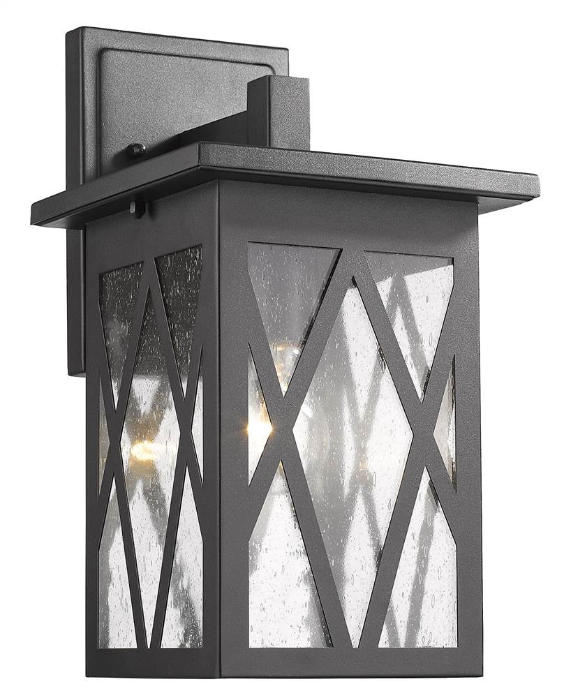 Ch2s080bk14-od1 Anthony Transitional 1 Light Textured Black Outdoor Wall Sconce - 14 In.