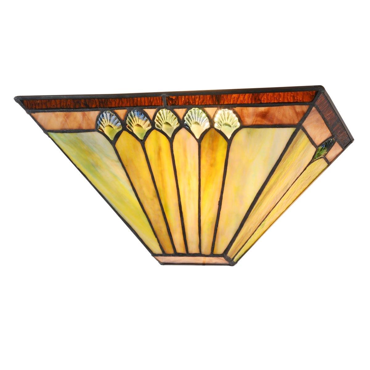 Ch3t994bg12-ws1 Graham Tiffany-style 1 Light Mission Indoor Wall Sconce - 12 In.