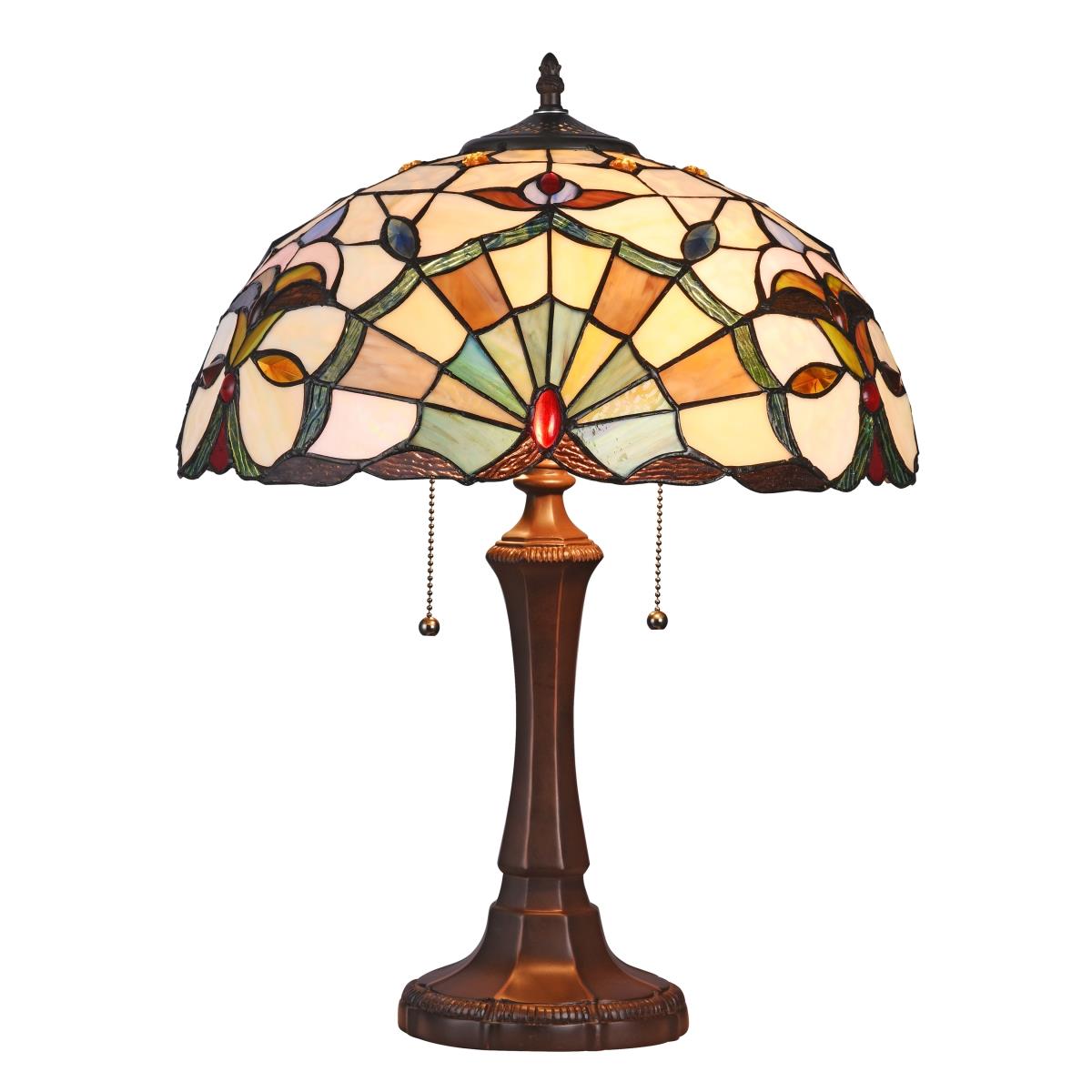 Ch3t986bv16-tl2 Addie Tiffany-style 2 Light Victoriantable Lamp - 16 In. Shade