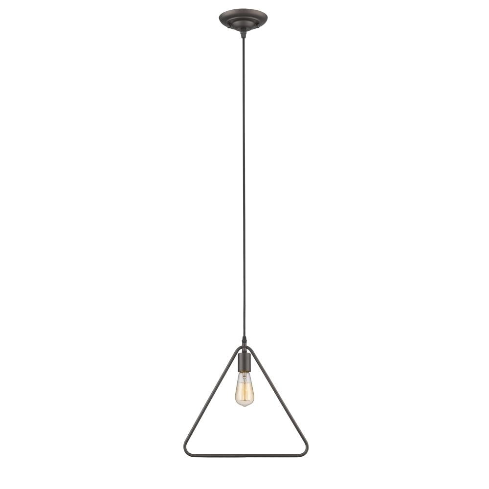 Ch2d097rb15-dp1 Ironclad Industrial-style 1 Light Rubbed Bronze Ceiling Mini Pendant - 15 In.