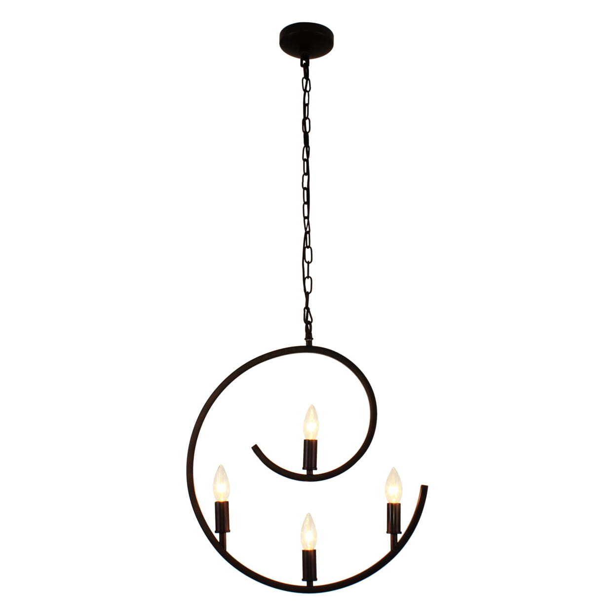 Ch7h078rb20-up4 Ironclad Farmhouse 4 Light Oil Rubbed Bronze Ceiling Pendant - 20 In.