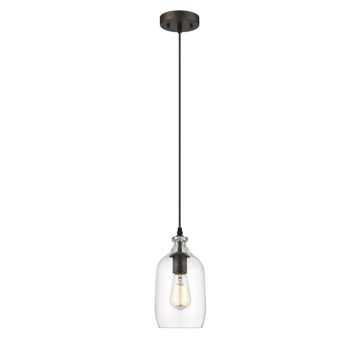 Ch2s114rb06-dp1 Athena Transitional 1 Light Rubbed Bronze Mini Ceiling Pendant - 5.5 In.