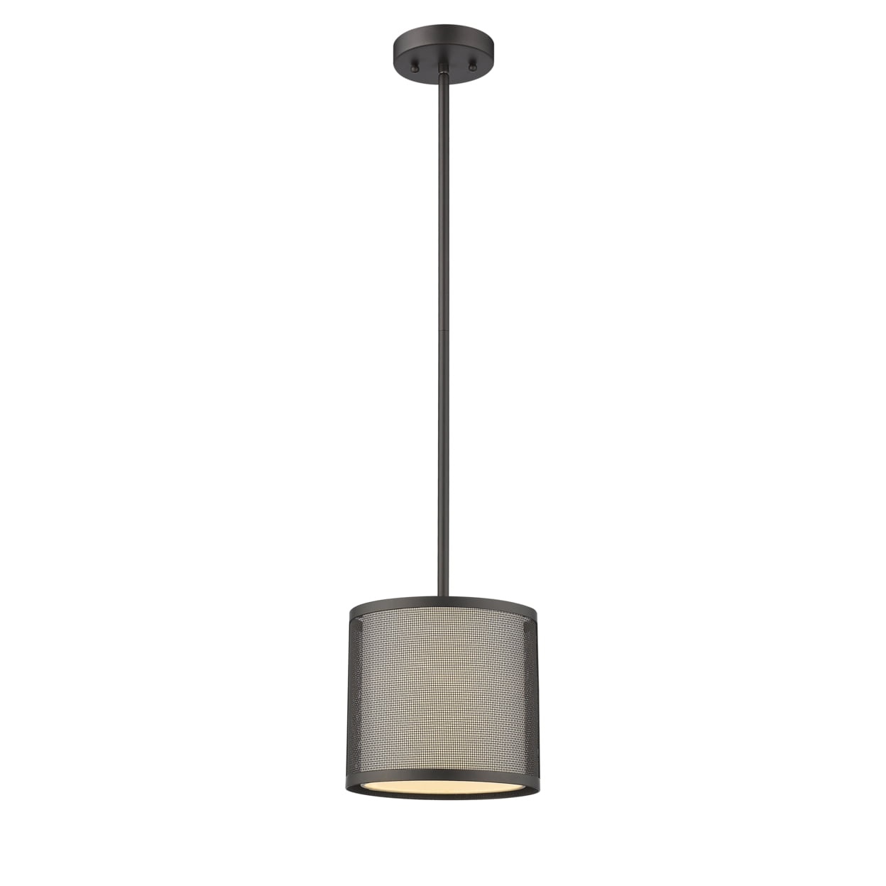 Ch2s005rb08-dp1 Juliana Transitional 1 Light Rubbed Bronze Mini Ceiling Pendant - 8 In.