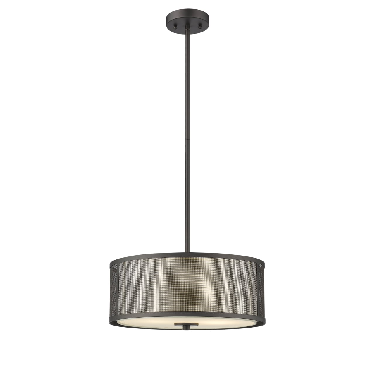 Ch2s005rb16-dp3 Juliana Transitional 3 Light Rubbed Bronze Ceiling Pendant - 16 In.